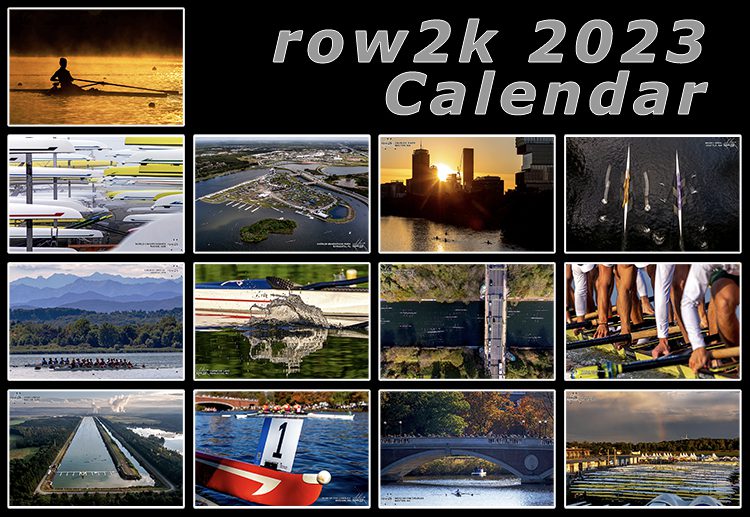 2023 row2k Rowing Wall Calendar