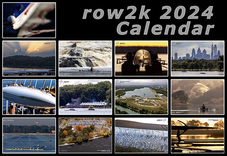 2024 row2k Rowing Wall Calendar